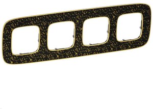 Фото Legrand Valena Allure 754434 Рамка 4-постовая (универсальная, барроко нуар)