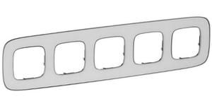 Фото Legrand Valena Allure 754425 Рамка 5-постовая (универсальная, зеркало)