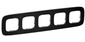 Фото Legrand Valena Allure 754475 Рамка 5-постовая (универсальная, карбон)