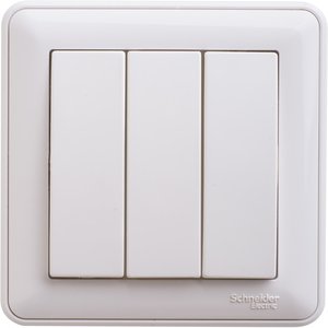 Фото Schneider Electric W59 VS0510-351-18 Выключатель трехклавишный (10 А, в сборе, скрытая установка, белый)