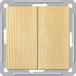 Фото Schneider Electric W59 VS516-252-7-86 Выключатель двухклавишный (16 А, под рамку, скрытая установка, сосна)