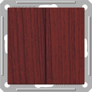 Фото Schneider Electric W59 VS516-252-9-86 Выключатель двухклавишный (16 А, под рамку, скрытая установка, мореный дуб)