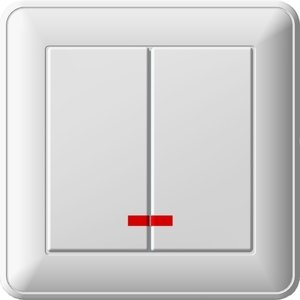 Фото Schneider Electric W59 VS516-251-18 Выключатель двухклавишный с подсветкой (16 А, в сборе, скрытая установка, белый)