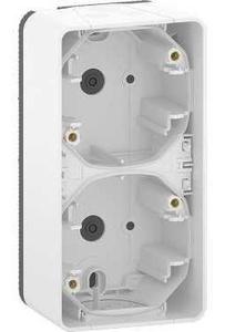 Фото Schneider Electric Mureva S MUR39912 Установочная коробка двойная (вертикальная, IP55, белая)
