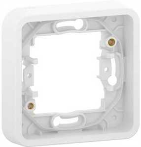 Фото Schneider Electric Mureva S MUR39107 Рамка 1-постовая (универсальная, IP55, без винтов, белая)