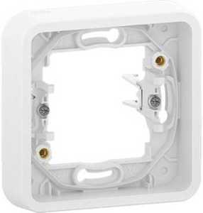 Фото Schneider Electric Mureva S MUR39108 Рамка 1-постовая (универсальная, IP55, с винтами, белая)