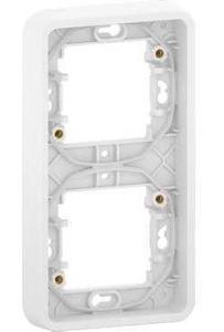 Фото Schneider Electric Mureva S MUR39151 Рамка 2-постовая (вертикальная, IP55, белая)