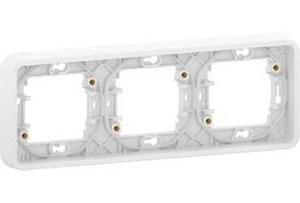 Фото Schneider Electric Mureva S MUR39109 Рамка 3-постовая (горизонтальная, IP55, белая)