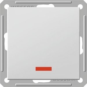 Фото Schneider Electric W59 VS116-151-1-86 Выключатель одноклавишный с самовозвратом (16 А, под рамку, подсветка, скрытая установка, белый)