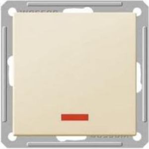 Фото Schneider Electric W59 VS116-151-2-86 Выключатель одноклавишный с самовозвратом (16 А, под рамку, подсветка, скрытая установка, слоновая кость)
