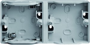 Фото Schneider Electric Mureva ENN37714 Установочная коробка двойная (горизонтальная, IP55, серая)
