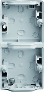Фото Schneider Electric Mureva ENN37712 Установочная коробка двойная (вертикальная, IP55, серая)
