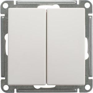 Фото Schneider Electric W59 VS610-256-1-86 Переключатель двухклавишный (10 А, под рамку, скрытая установка, белый)