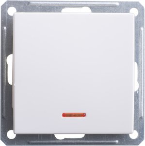 Фото Schneider Electric W59 VS616-157-1-86 Переключатель одноклавишный (16 А, под рамку, подсветка, скрытая установка, белый)