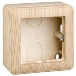 Фото Schneider Electric W59 KP-152-78 Коробка для наружного монтажа с рамкой (1-постовая, открытой установки, сосна)