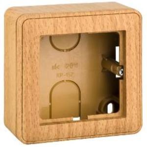 Фото Schneider Electric W59 KP-152-88 Коробка для наружного монтажа с рамкой (1-постовая, открытой установки, бук)
