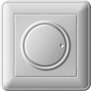 Фото Schneider Electric W59 SR-5S0-18 Светорегулятор поворотный (300 Вт, R+C, в сборе, скрытая установка, белый)