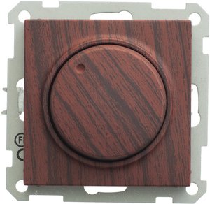 Фото Schneider Electric W59 SR-5S2-9-86 Светорегулятор поворотный (600 Вт, R+C+L, под рамку, скрытая установка, мореный дуб)