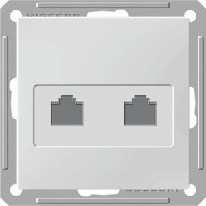 Фото Schneider Electric W59 RSI-251KK5E-1-86 Розетка компьютерная (2xRJ45, под рамку, скрытая установка, белая)