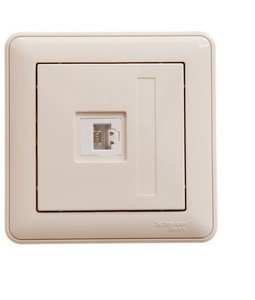 Фото Schneider Electric W59 RSI-152T-28 Розетка телефонная (RJ11, в сборе, скрытая установка, слоновая кость)