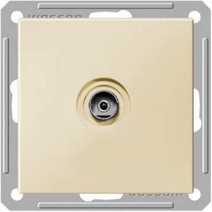 Фото Schneider Electric W59 RTS-151-2-86 Розетка телевизионная (TV, под рамку, скрытая установка, слоновая кость)