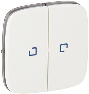 Фото Legrand Valena Allure 755225 Клавиша двойная (линза, белая)