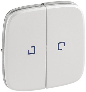 Фото Legrand Valena Allure 755229 Клавиша двойная (линза, жемчужная)