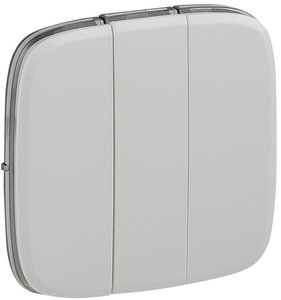 Фото Legrand Valena Allure 755035 Клавиша тройная (белая)