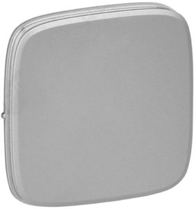 Фото Legrand Valena Allure 755077 Клавиша одиночная для переключателя (алюминий)
