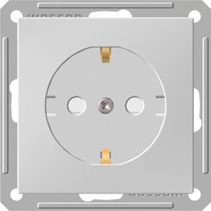 Фото Schneider Electric W59 RS16-152-1-86 Розетка с заземляющим контактом (16 А, под рамку, шторки, скрытая установка, белая)