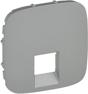 Фото Legrand Valena Allure 755417 Крышка розетки телефонной/компьютерной (RJ11/RJ45, алюминий)