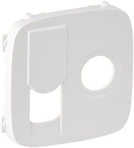 Фото Legrand Valena Allure 754835 Крышка розетки комбинированной (RJ11/RJ45+TV, белая)