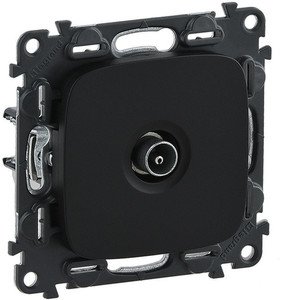 Фото Legrand Valena Allure 753971 Розетка телевизионная (TV, звезда, под рамку, скрытая установка, антрацит)