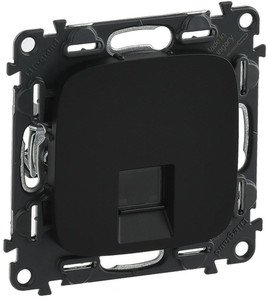 Фото Legrand Valena Allure 753952 Розетка компьютерная (RJ45, cat.6, под рамку, скрытая установка, антрацит)