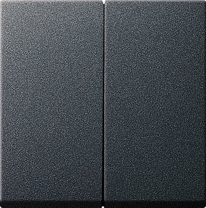 Фото Gira System55 029528 Клавиша двойная (антрацит)