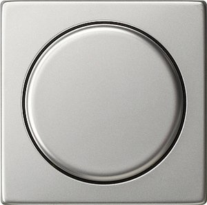 Фото Gira System55 0650600 Крышка для роторного диммера (сталь)
