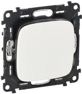 Фото Legrand Valena Allure 752701 Выключатель одноклавишный (10 А, под рамку, скрытая установка, белый)