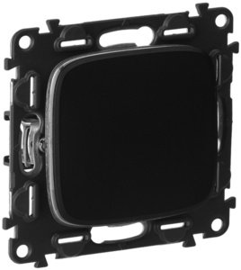 Фото Legrand Valena Allure 752911 Выключатель одноклавишный (10 А, под рамку, скрытая установка, антрацит)