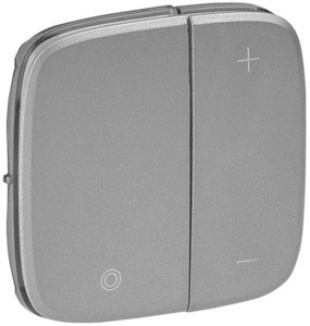 Фото Legrand Valena Allure 752087 Крышка для кнопочного диммера (алюминий)
