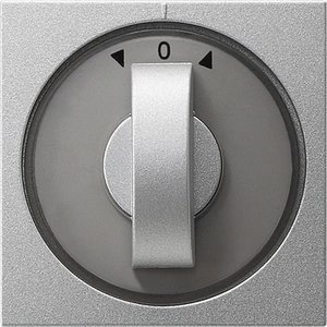 Фото Gira System55 066626 Крышка для поворотного выключателя и таймера (алюминий)