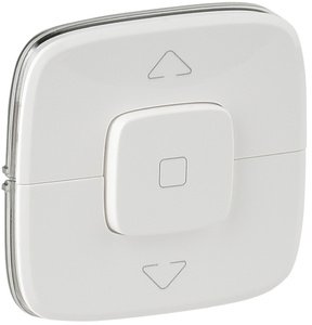 Фото Legrand Valena Allure 755145 Клавиша для управления рольставнями и жалюзи (белая)