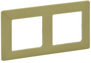 Фото Legrand Valena Life 754082 Рамка 2-постовая (универсальная, лайм)