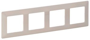 Фото Legrand Valena Life 754044 Рамка 4-постовая (универсальная, слоновая кость)