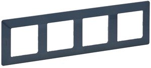 Фото Legrand Valena Life 754094 Рамка 4-постовая (универсальная, лазурь)