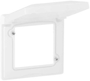 Фото Legrand Valena Life 754021 Рамка 1-постовая с крышкой (IP44, горизонтальная, белая)