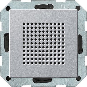 Фото Gira System55 228226 Динамик радиоприемника (RDS, под рамку, скрытая установка, алюминий)