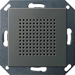 Фото Gira System55 2282600 Динамик радиоприемника (RDS, под рамку, скрытая установка, сталь)