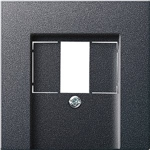 Фото Gira System55 027628 Крышка розетки USB (USB, TAE, антрацит)