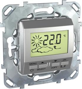 Фото Schneider Electric Unica Top MGU5.546.30ZD Метеостанция (под рамку, скрытая установка, алюминий)