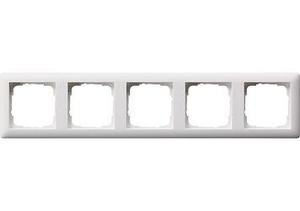 Фото Gira Standard55 021504 Рамка 5-постовая (белая матовая)